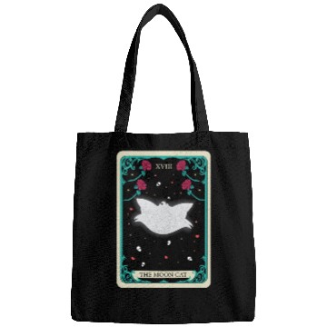 Discover the moon cat Bags tarot card gift for mom and dad