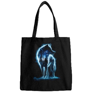 Discover Majestic Wolf Through The Mysterious Forest Bags