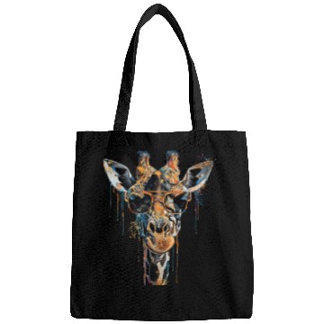 Discover Cool Sunglasses Giraffe Covered In Rainbow Paint Bags