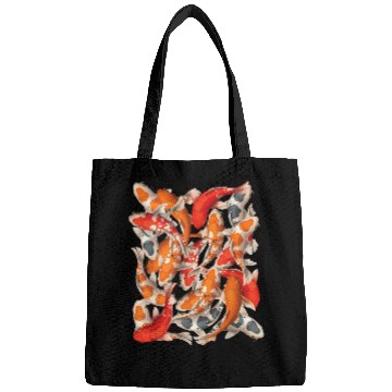 Discover Japanese Asian Koi Fish Carp Nishikigoi Fish Art T Bags