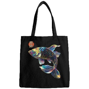 Discover Japanese Koi Fish Koi Carp Lovers Women Men Kids T Bags