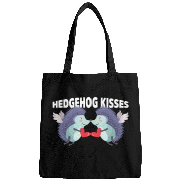 Discover Hedgehog Kisses Funny Two Hedgehog Lover Partner Bags