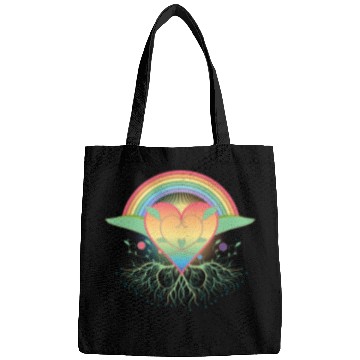 Discover Rainbow heart with roots for Pride Bags