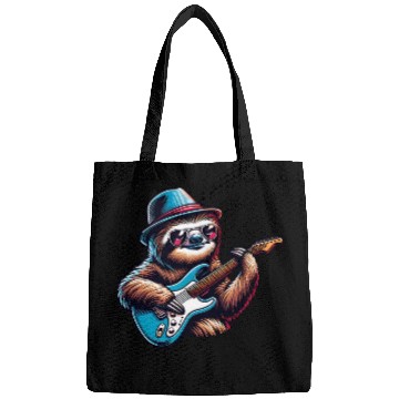 Discover Cool Sloth E-Guitar Player Design Bags