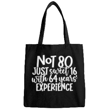 Discover Saying 80 Years Birthday Bags