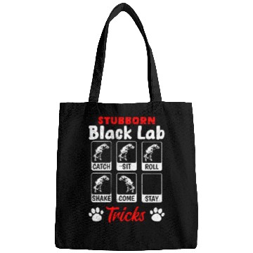 Discover Labrador STUBBORN BLACK LAB TRICKS Labrador Bags