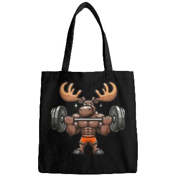 Discover funny moose quote Weightlifting Gym cool for Gym Bags
