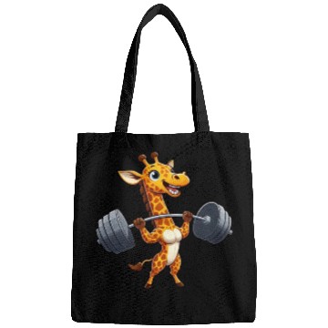 Discover Giraffe Weightlifter Workout Dumbbell Fitness Bags
