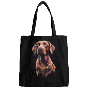Discover "Beau" Chocolate Labrador Retriever, Dog, Puppy Bags