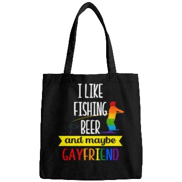 Discover I like my Fishing Beer Gayfriend Pride Month Pride Bags