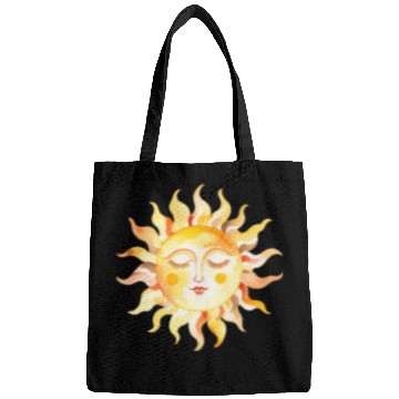 Discover Mystical Sun with a Face Bags