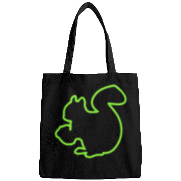 Discover Neon Sign Squirrel Animal Lover Chipmunks Symbol Bags