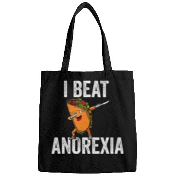 Discover I Beat Anorexia Taco Graphic Bags