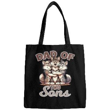 Discover Strong Wolf with Wolf Child for a Dad Bags