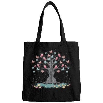 Discover Floral Nature Beautiful Insect Butterfly Tree Butt Bags