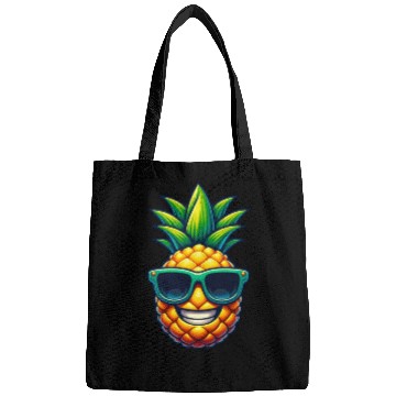 Discover Cool Pineapple with Sunglasses Kawaii Bags