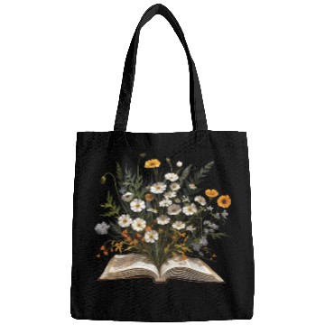 Discover Book Lover Wildflowers Sleeve Bags