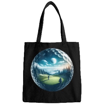 Discover Twilight A Golf Dream Scape Surreal Golfing Course Bags