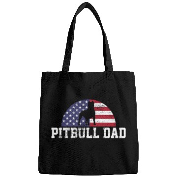 Discover Pitbull Dad Papa Love Bond Unique Design Bags