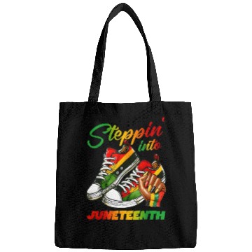 Discover stepping into juneteenth Afro Woman Black Girl Bags