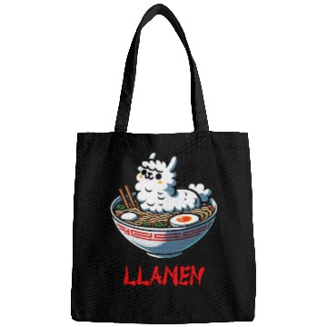 Discover Llamen Noodles Chinese Food Alpaca Llama Lover Bags