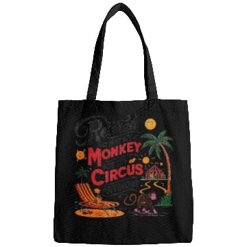 Discover Retired Not My Monkey Not My Circus Distressed Bags