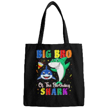 Discover Big Bro Of The Shark Birthday Family Birthday Bags