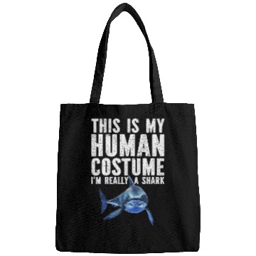 Discover Shark Lover, My Human Costume, Great White Shark Bags