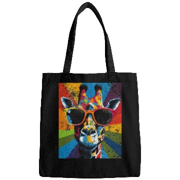Discover Giraffe Sunglasses African Animal Lover Bags