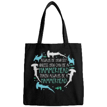 Discover Hammerhead Underwater Ocean Hammerhead Shark Lover Bags