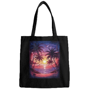Discover summer beach "Tropical Twilight Serenity" Bags