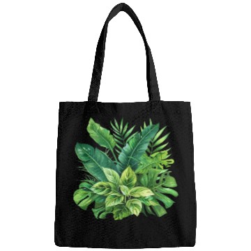 Discover Verdant Haven: Tropical Leaf Ensemble Bags