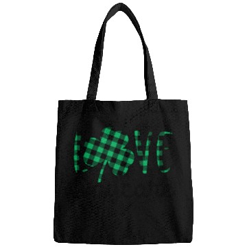 Discover St Patricks Day Daycare Teacher Plaid Shamrock Bags