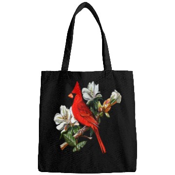 Discover Northern Red Cardinal On A Branch Bags