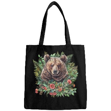 Discover Bear Clipart - Cute Bear Illustrations, Woodland Bags