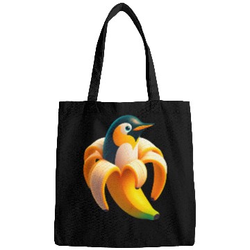 Discover Banana Penguin Funny Anthropomorphic fruit Animals Bags
