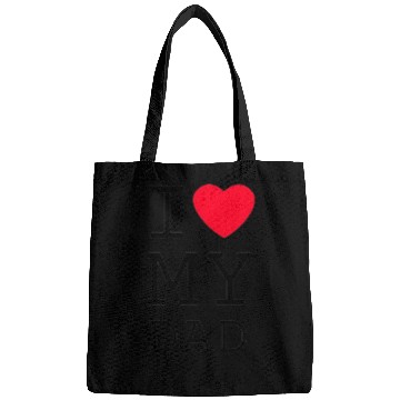 Discover I LOVE MY DAD Bags