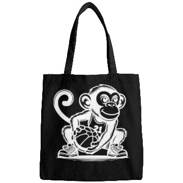 Discover Sporty Monkey With Basketball Bags