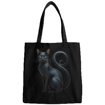 Discover Elegant Black Sphynx Funny Bags