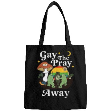 Discover Gay The Pray Away Frog Rainbow LGBT Bags