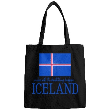 Discover Nordic Flag Illustration with Icelandic Text Bags