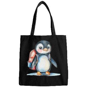Discover Watercolor Cute School Animals, Back to School Bags
