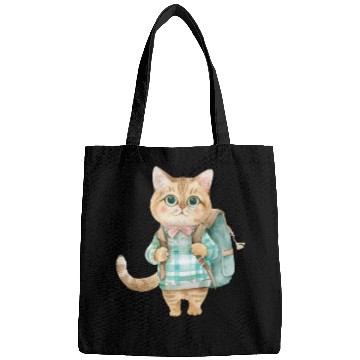 Discover Watercolor Cute School Animals, Back to School Bags
