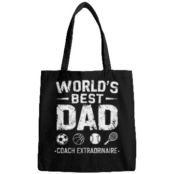Discover World's Best Dad - Coach Extraordinaire Bags