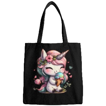 Discover Chibi Unicorn Eating Ice Cream Bags