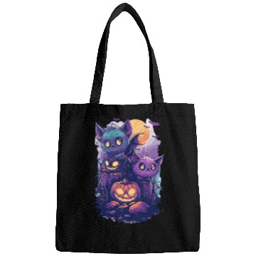 Discover ghost friends, spooky scary friends Bags