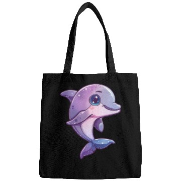 Discover Adorable Purple Dolphin Fantasy Creation Bags