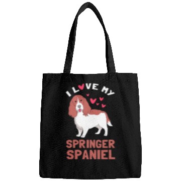 Discover Cute Dog Lover I Love My Springer Spaniel Bags