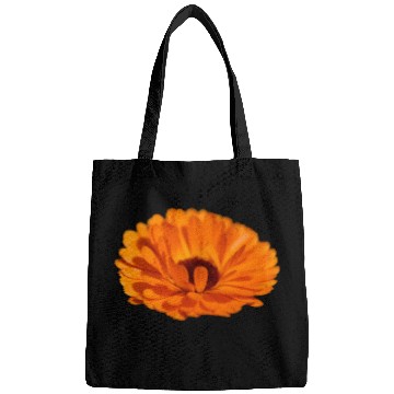 Discover orange flower marigold Bags