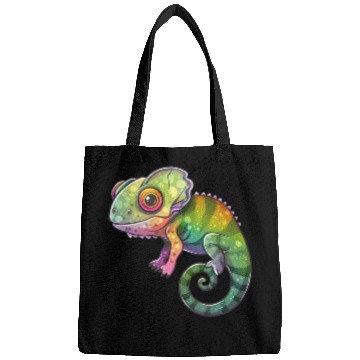 Discover Colorful Chameleon Fantasy Creature Bags